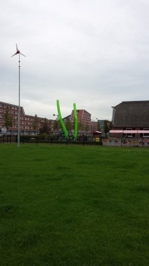 Skytube fluor groen 8m